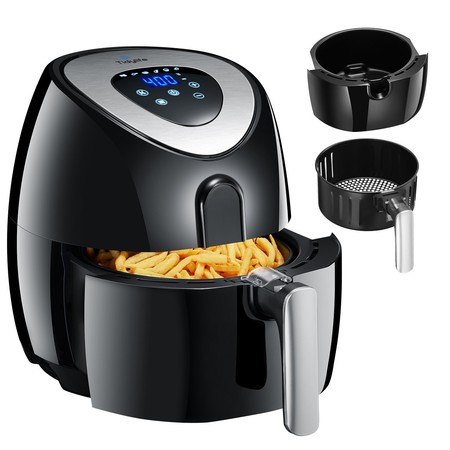 Cupón de descuento de 15 euros en la freidora sin aceite Tidylife de 1500W: aplicándolo se queda en 59,59 euros en Amazon