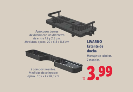 Estante de ducha
