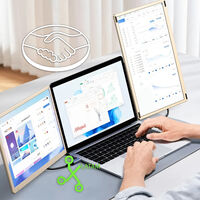 No es uno, si no dos monitores de 15 pulgadas que vienen con su propia base y que ya puedes comprar en Mercado Libre 