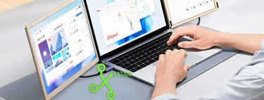 No es uno, si no dos monitores de 15 pulgadas que vienen con su propia base y que ya puedes comprar en Mercado Libre 