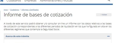 ¿Quieres saber cuánto has cotizado? Así puedes obtener tu informe de bases de cotización 