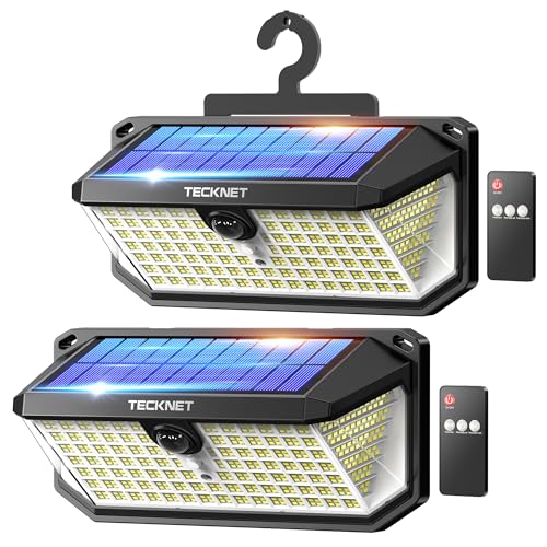 TECKNET Luz Solar Exterior, 546 LED