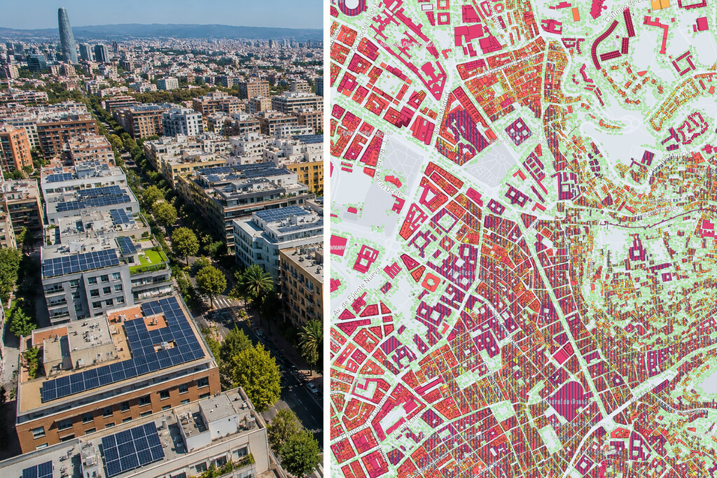 En Granada han creado un mapa solar gratuito para saber cuantas placas solares puedes poner en tu edificio y cuanto puedes ahorrar