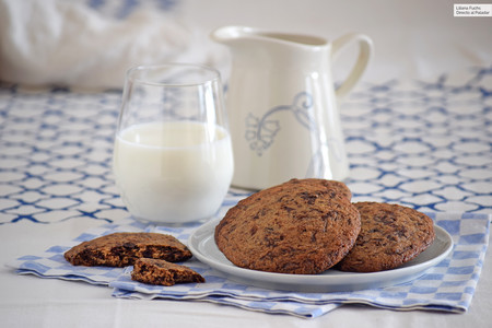 Galletas con chocolate negro: receta de las típicas cookies americanas, pero para chocolateros de verdad
