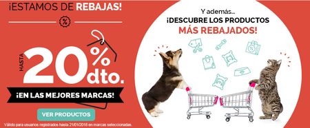 Rebajas en Animalear, todo tipo de productos para mascotas con descuentos