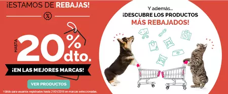 Rebajas en Animalear, todo tipo de productos para mascotas con descuentos 