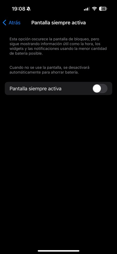 Pantalla Siempre Activa