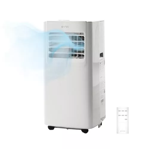 EVVO Aire Acondicionado Portatil 3 En 1, 7.000 BTU, Mando A Distancia