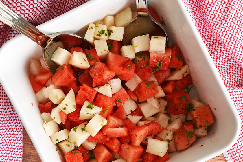 Ensalada de sandía y jícama