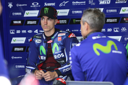 Maverick Viñales naufraga en los libres del GP de Aragón: "No tenemos tracción, es muy complicado"