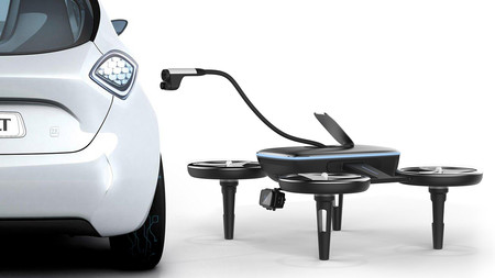 Volt es un dron para recargarlos a todos (a todos los coches eléctricos)