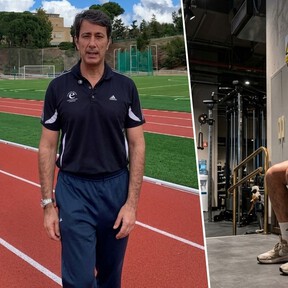 Marcos Flórez, entrenador: "Mantener una sentadilla con la espalda apoyada en la pared ayuda a ganar fuerza, y no solo después de los 50, en cualquier momento" 