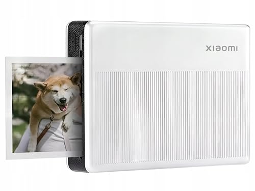 Xiaomi Impresora fotográfica portátil, 1S, impresión sin Tinta, Delgada, 6.3 oz (180 g), Ultraligera, conexión Bluetooth, múltiples usuarios simultáneamente, película de Sellado, Incluye 5 películas