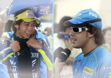 Valentino Rossi defiende a Fernando Alonso