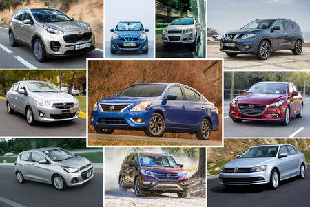 Los 22 autos más vendidos en México durante 2016, un año récord para la industria