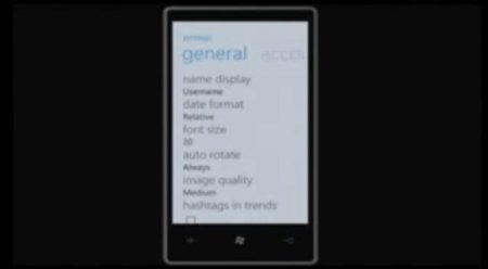 Twitter para Windows Phone 7 ya disponible cazado en vídeo