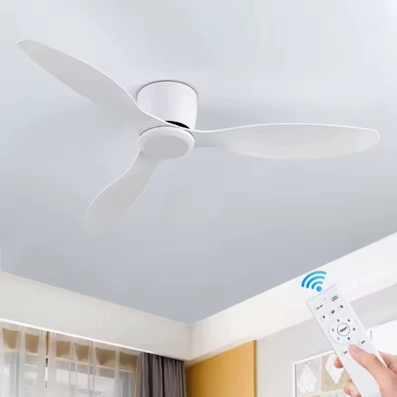 IRALAN-ventilador de techo sin luces, Motor de CC, Control remoto, ventiladores de 6 velocidades, 18CM