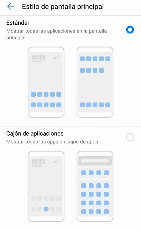 Cómo activar el cajón de aplicaciones