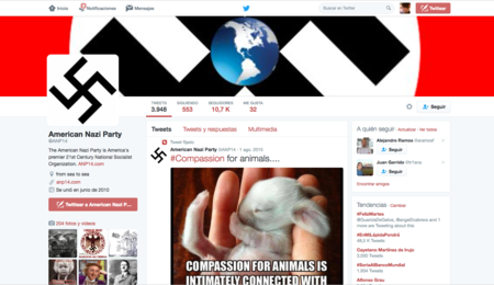 Twitter dice luchar contra el radicalismo, pero no parece que lo haga de forma ecuánime