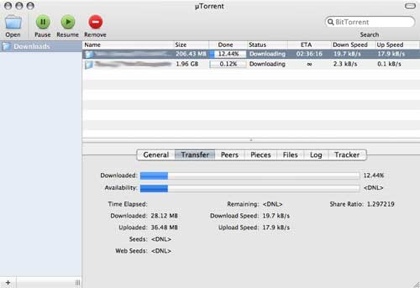 µTorrent para Mac OS X en preparación