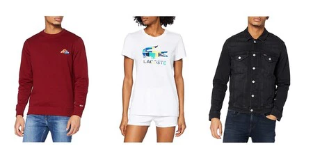 Chollos en tallas sueltas de camisetas, cazadoras, sudaderas o pantalones Tommy Hilfiger, Lacoste o El Ganso a la venta en Amazon