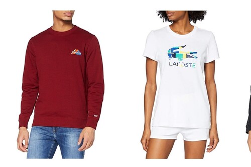 Chollos en tallas sueltas de camisetas, cazadoras, sudaderas o pantalones Tommy Hilfiger, Lacoste o El Ganso a la venta en Amazon