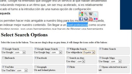 Select Search: selecciona un texto en Chrome y elige entre varios sitios para buscar