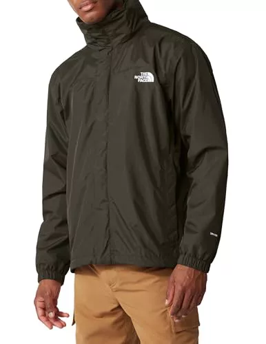 THE NORTH FACE - Chaqueta Resolve para Hombre - Chaqueta de Senderismo Impermeable y Transpirable - New Taupe Green, L