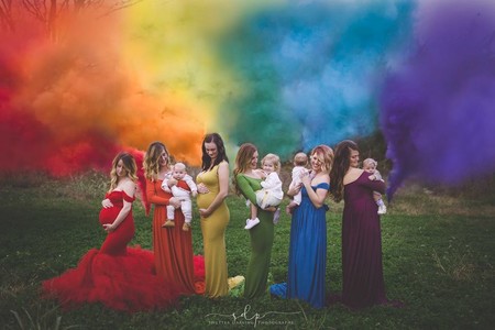La bonita foto de los bebés "arco iris" que llegan después de una pérdida