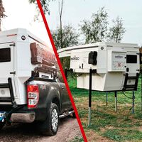 Ni caravana, ni furgo camper. Las células habitables son el truco para convertir una pick-up de trabajo en una mini-autocaravana para las vacaciones 