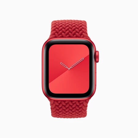 Apple 世界エイズデー 2020 製品 レッド Apple Watch Braided Solo Loop 12012020