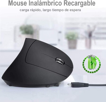 mouse recargable vertical