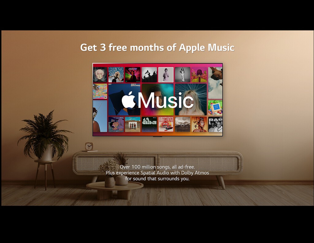 Si tienes una de estas Smart TV de LG, ahora puedes activar gratis tres meses de acceso a este popular servicio de música en streaming 
