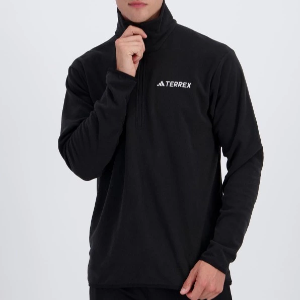 Forro Polar adidas Forro Polar Media Cremallera Hombre Negro