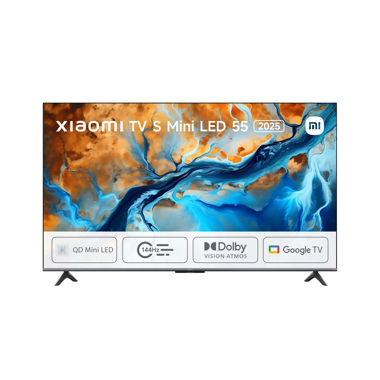 TV Mini LED 55" - Xiaomi TV S Mini LED 55 2025, UHD 4K, Smart TV con Google, 144 Hz 