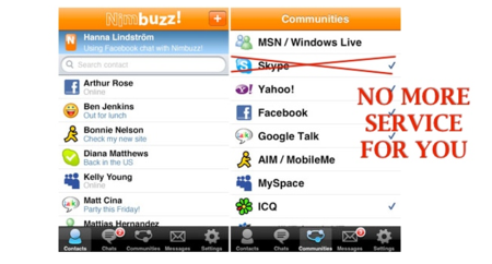 Batallas en el campo del VoIP: Skype bloquea el acceso de Nimbuzz a su red