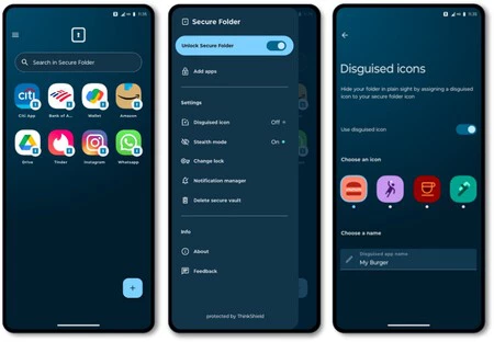 モトローラ セキュア フォルダー