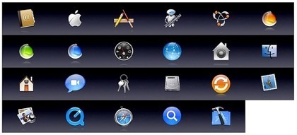 Los iconos más famosos de Mac OS X, como fondos de pantalla