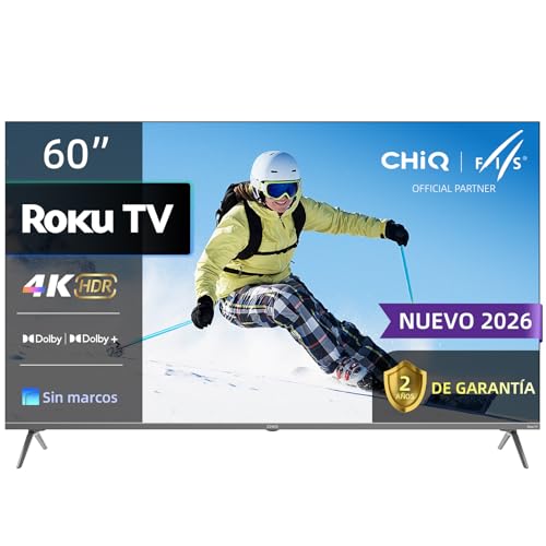 Pantalla 4K ChiQ de 60 pulgadas con Roku TV