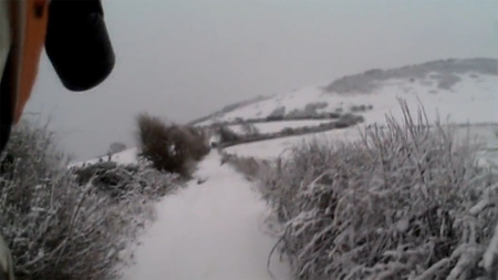 Conduciendo (o casi) por la nieve