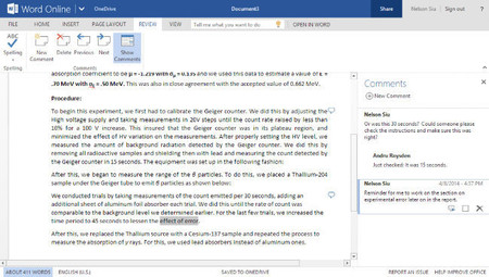 Microsoft actualiza Office Online con mejoras en cometarios, notas al pie e impresión