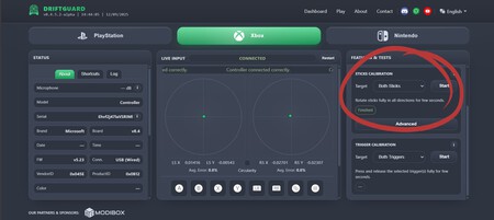 Control Xbox Seires Dirtf Actualizacion