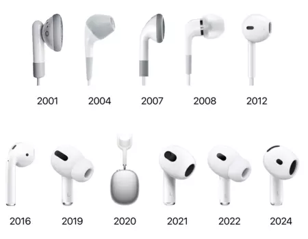 すべての EarPods と AirPods のデザイン