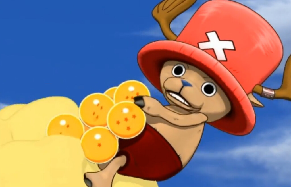 Este juego de la Shonen Jump nos dejó un crossover brutal donde Chopper se monta en la nube Kinton y Gohan hace jutsus junto a Kakashi y Sakura 