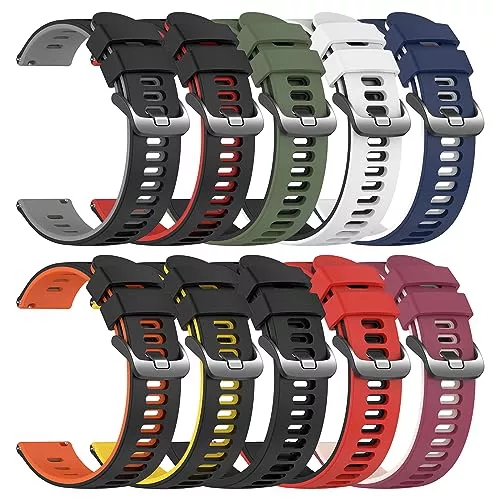 EZMVZKU 22mm Silicona Correa Para Samsung Galaxy Watch 3 45mm/Watch 46mm,Para Amazfit GTR3/3 PRO/GTR4 Repuesto Pulsera,Compatible con Huawei Watch GT runner/GT3 46mm/3/3 Pro