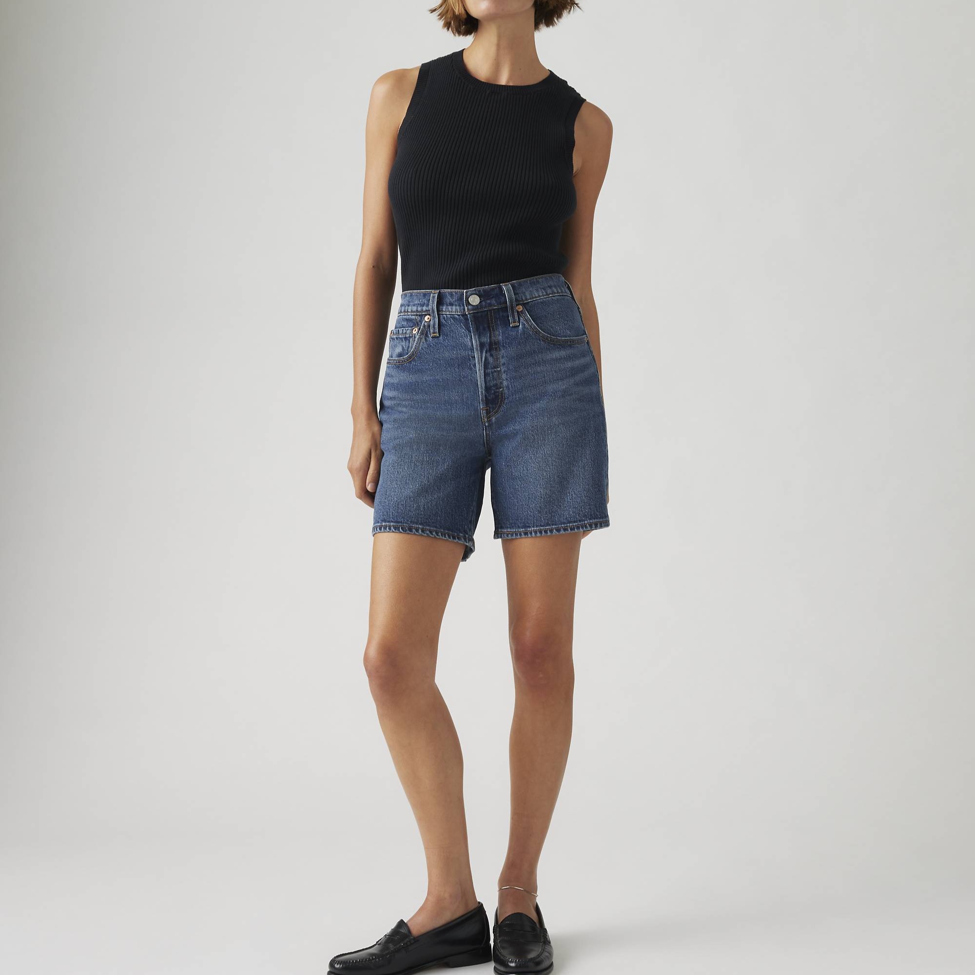 Shorts Jeans Hasta La Mitad Del Muslo De Tiro Alto 501® Original
