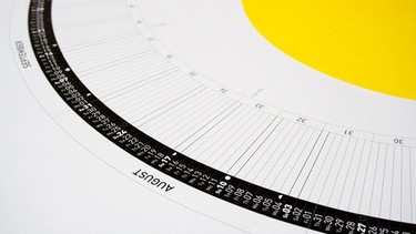 Un original calendario circular para 2014