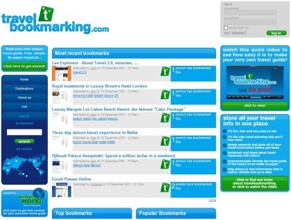 Travel Bookmarking: gestor de favoritos para viajeros