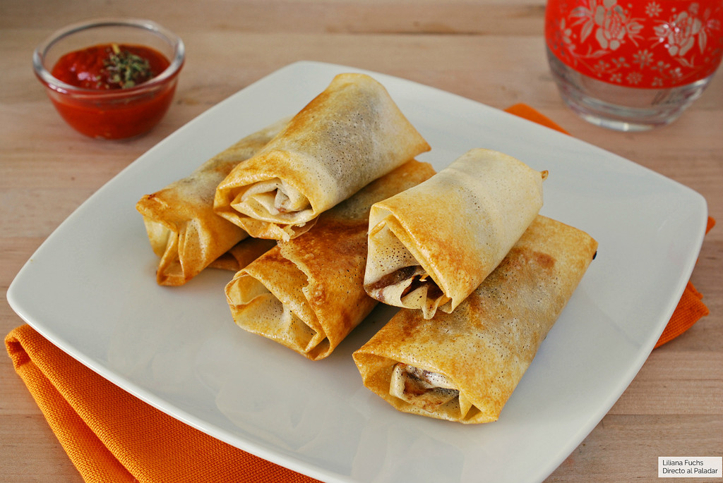 Rollitos crujientes de morcilla y manzana: receta de picoteo para el aperitivo