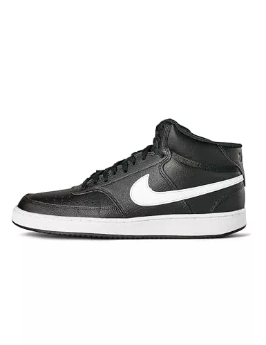 Nike Calzado de Baloncesto para Hombre Court Vision Mid NN, Black/White, 44 EU